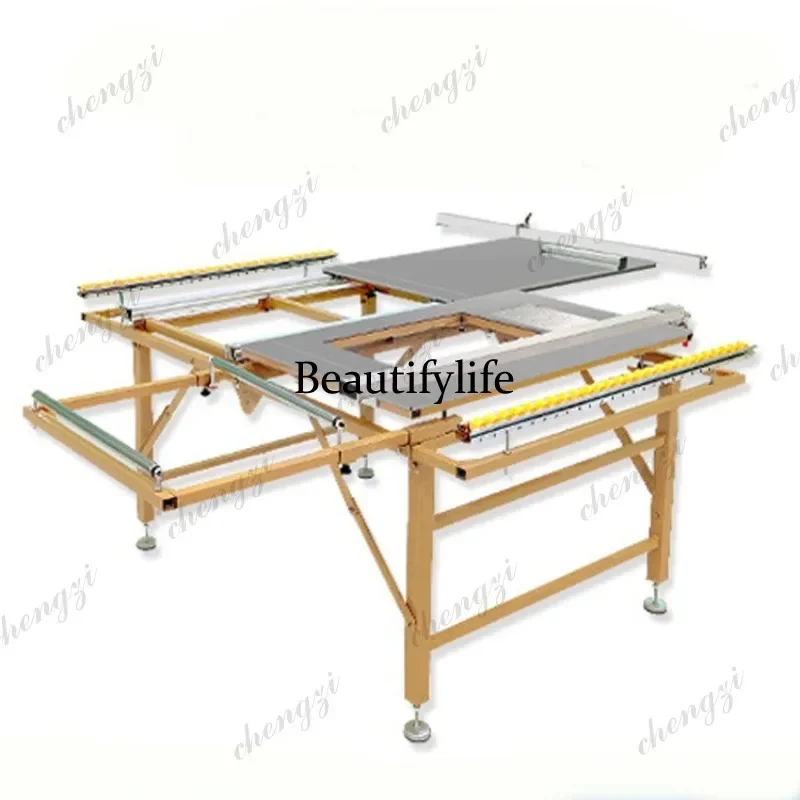 HR  High-Accuracy Woodworking Table Saw Machine 220V Horizontal Panel Saw With New Or Used Motor Spindle Blade For Wood Cutti