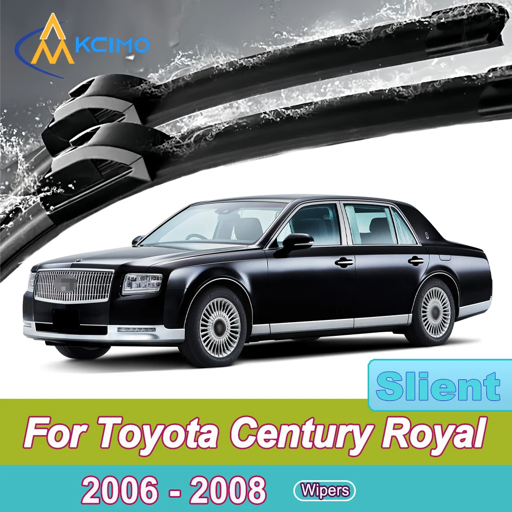 

2pcs Quiet Beam Wiper Blades for Toyota Century Royal G51 2006-2008 Silent Windshield Wipers with Quick Installation