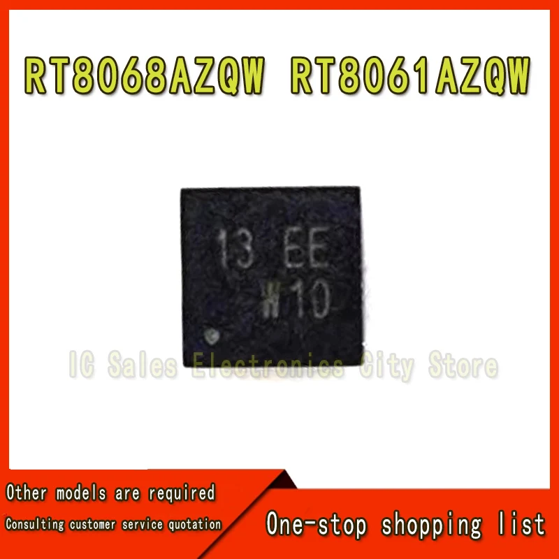 (5 Stuk)  Nieuwe Rt8068azqw Rt8068a (13 Ed, 13 Ec 13 Ee, 11 Ef...) Rt8061azqw Rt8061a (11 Ed, 11 Ef, 11 Ee...) QFN-10 Chipset