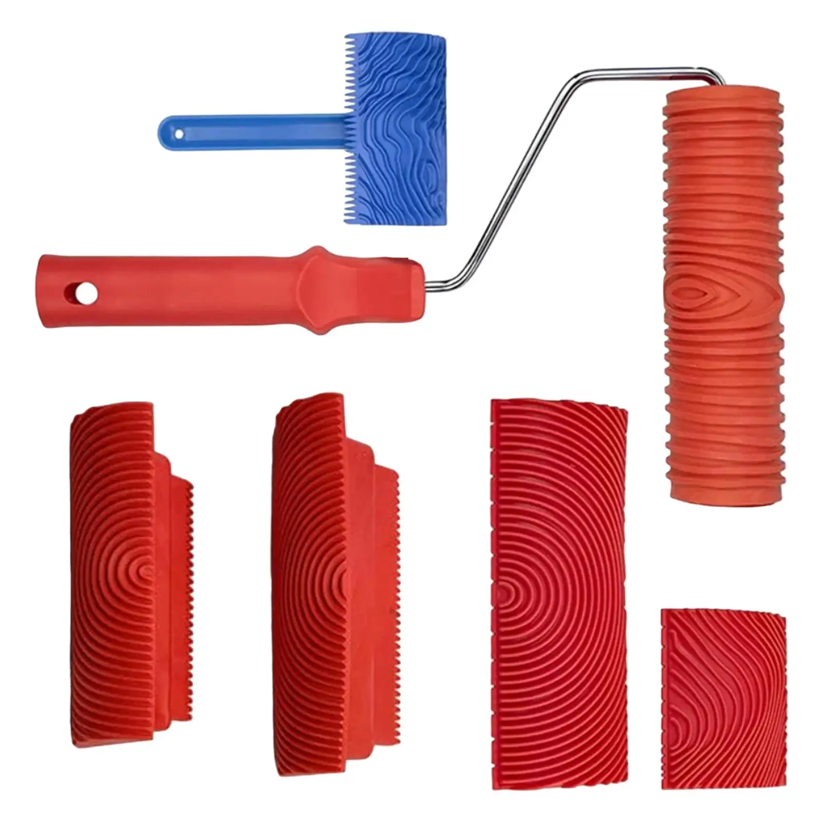 6Pcs Wood Graining Tool Set Print Art Woodgrain Tool Texture