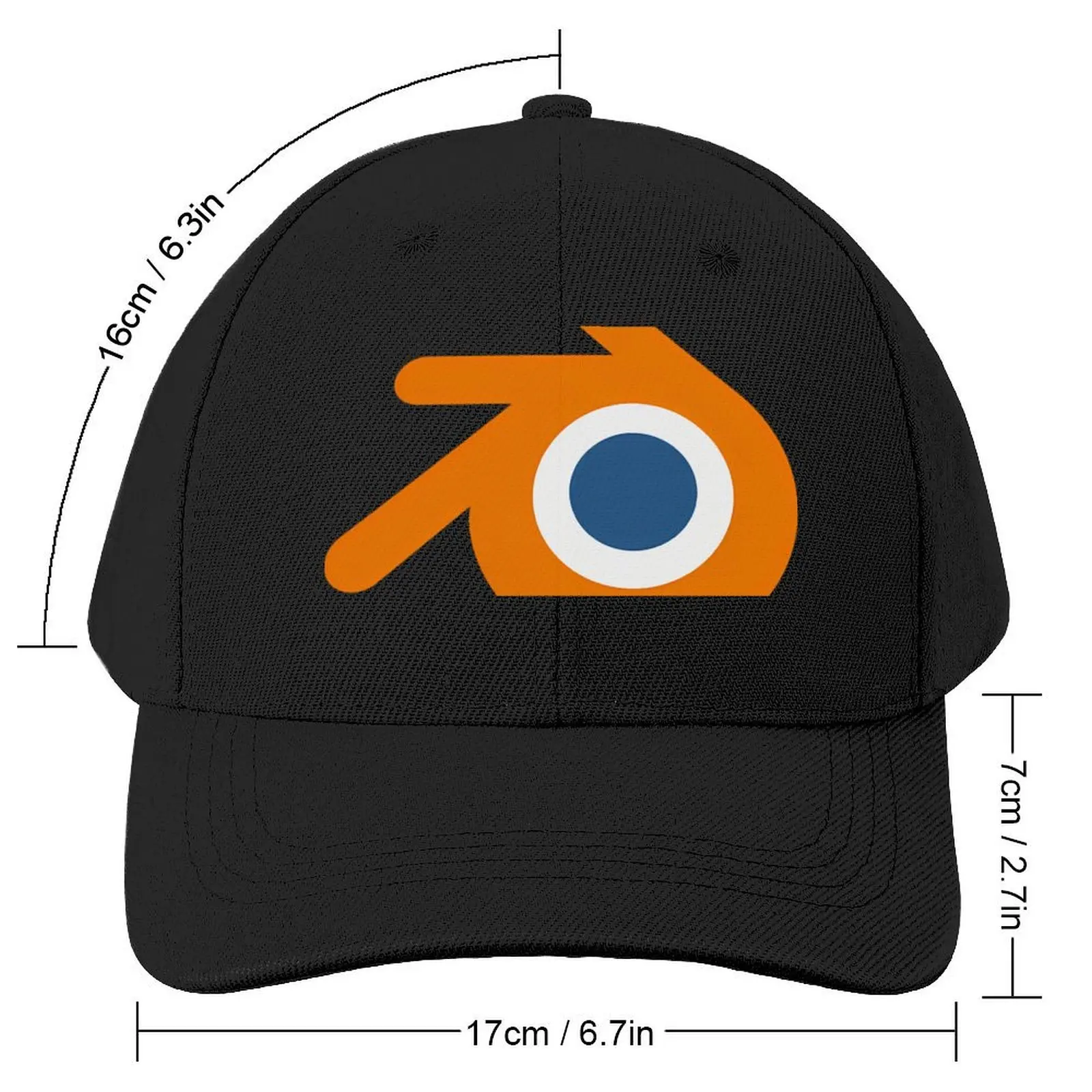 Blender 3D Logo - Blender Baseball Cap Beach Big Size Hat Golf Hat Man Luxury Man Hat Women Men's