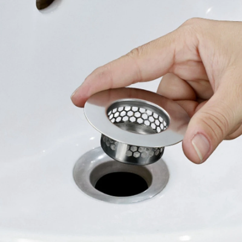 Bathtub Drain Cover, Bathroom Sink Strainer, Drain Hair Catcher For Bathtub Laundry Utility Sink, (3-Pack)