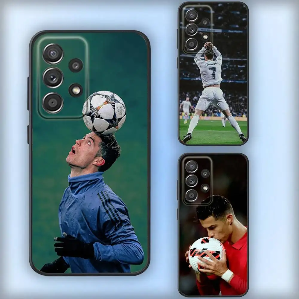 

Football R-Ronaldos CR7 Phone Case For Samsung S25,S24,S21,S22,S23,S30,Ultra,S20,Plus,Fe,Lite,Note,10,9,5G Black Cover