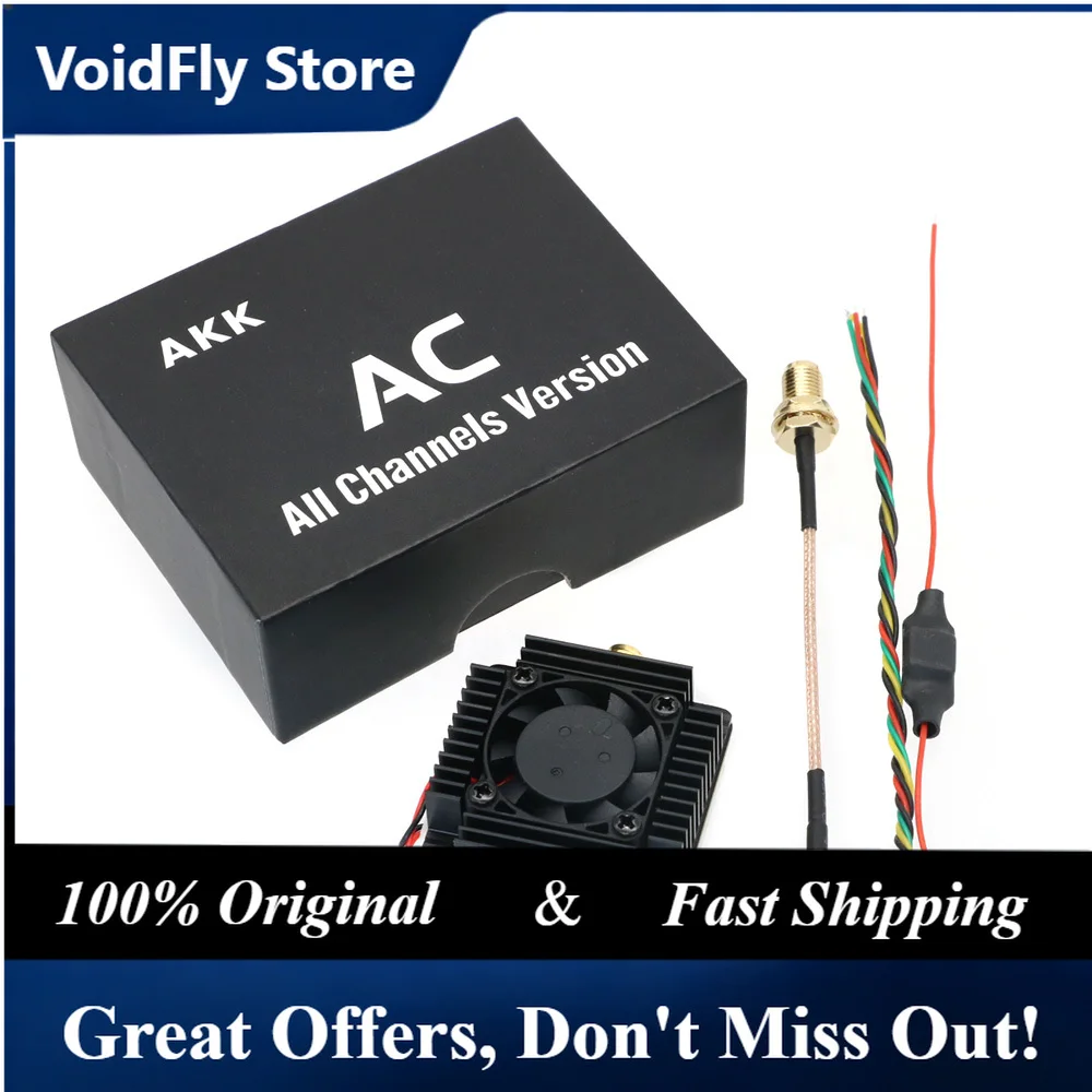 VoidFly Drone Video Transmitter AKK TX8000AC 5.8G 96CH 8W VTX All Channels Version Racing FPV VTX UAV Accessories