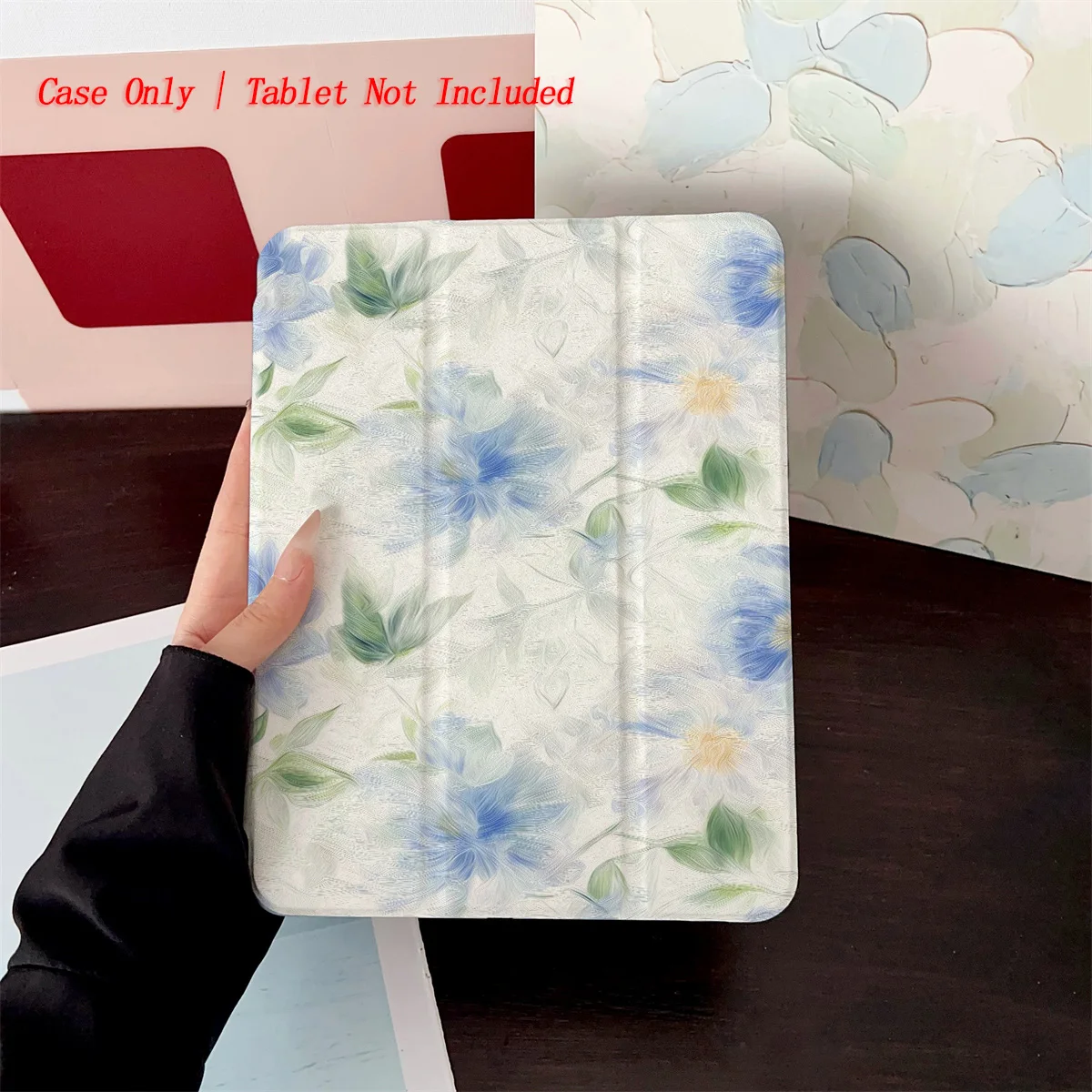 

Lush Multicolor Floral Foliage Art Print iPad Cover For Apple iPad 9th/10th Gen Air 3 Pro 12.9 Mini 6 Shockproof Case