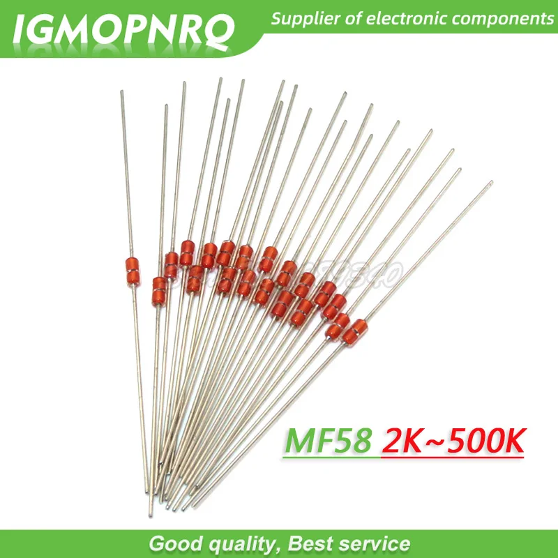 

20pcs Thermal Resistor NTC MF58 3950 5% B 2K 5K 10K 20K 50K 100K 200K 500K ohm Thermal Resistor