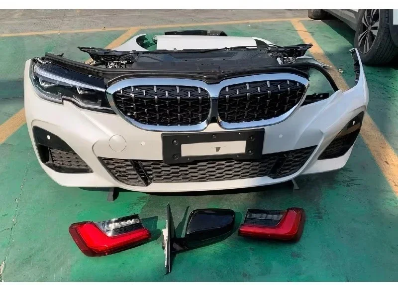 For 1  Front Bumper Assembly Hood Tail Cover Car Disassembly Parts for  Front Mouth All Series
