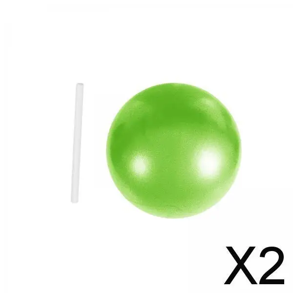 2xSmall Pilates Ball Heavy Duty Workout Ball for Home Gym Balance Green