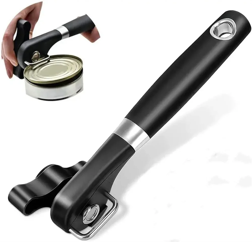 

Stainless Steel Safe Cut Can Opener Smooth Edge Can Opener Handheld Food Grade Cutting Can Opener for Kitchen Restaurant