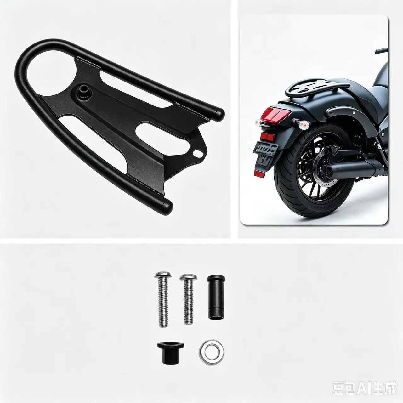 Solo bagagerek van roestvrij staal, achterdrager geschikt voor Kawasaki Vulcan S ABS SE CAFE EN650 VN650 VN 650 S650 2015-2026