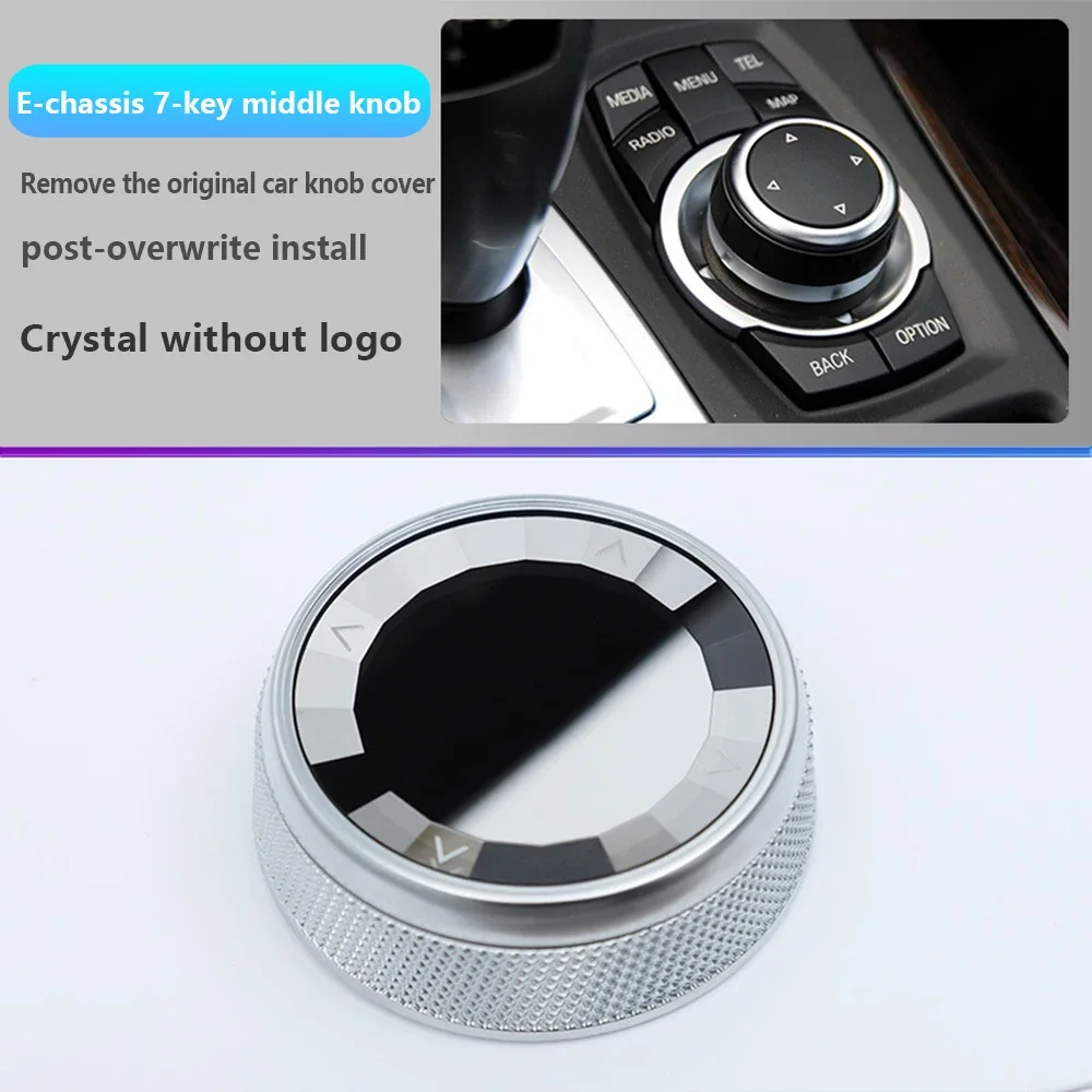 Multimedia Knob Buttons Cover for BMW X5 X6 X1 X4 E70 E71 F15 F16 E53 F26 F25 F48 F22 F23 F45 F46 F32 F36 E82 E88 Car Crystal