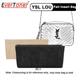 EverToner per LOU Camera Bag Insert Organizer portatile Crossbody feltro borsa interna Organizer per il trucco