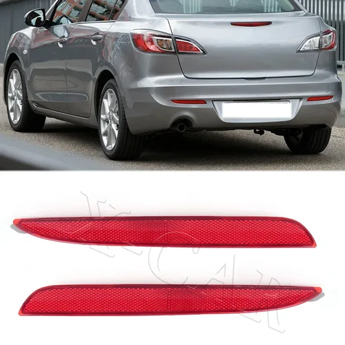 Imagen 1 del producto Para Mazda 3 Axela M3 Bl 2008 2009 2010-2015 versión europea sedán luces de parachoques trasero luces de freno Reflector de advertencia luces antiniebla