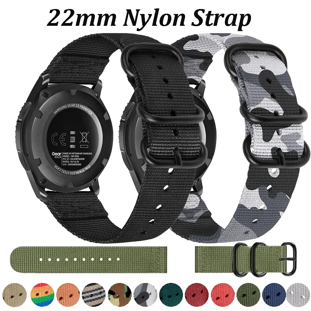 22mm Nylonband für COROS PACE Pro/3 CMF Uhr 3-2-1 Pro Metallring Schnalle Armband für Suunto Vertical 2-1 Race S-2-1/Run Band