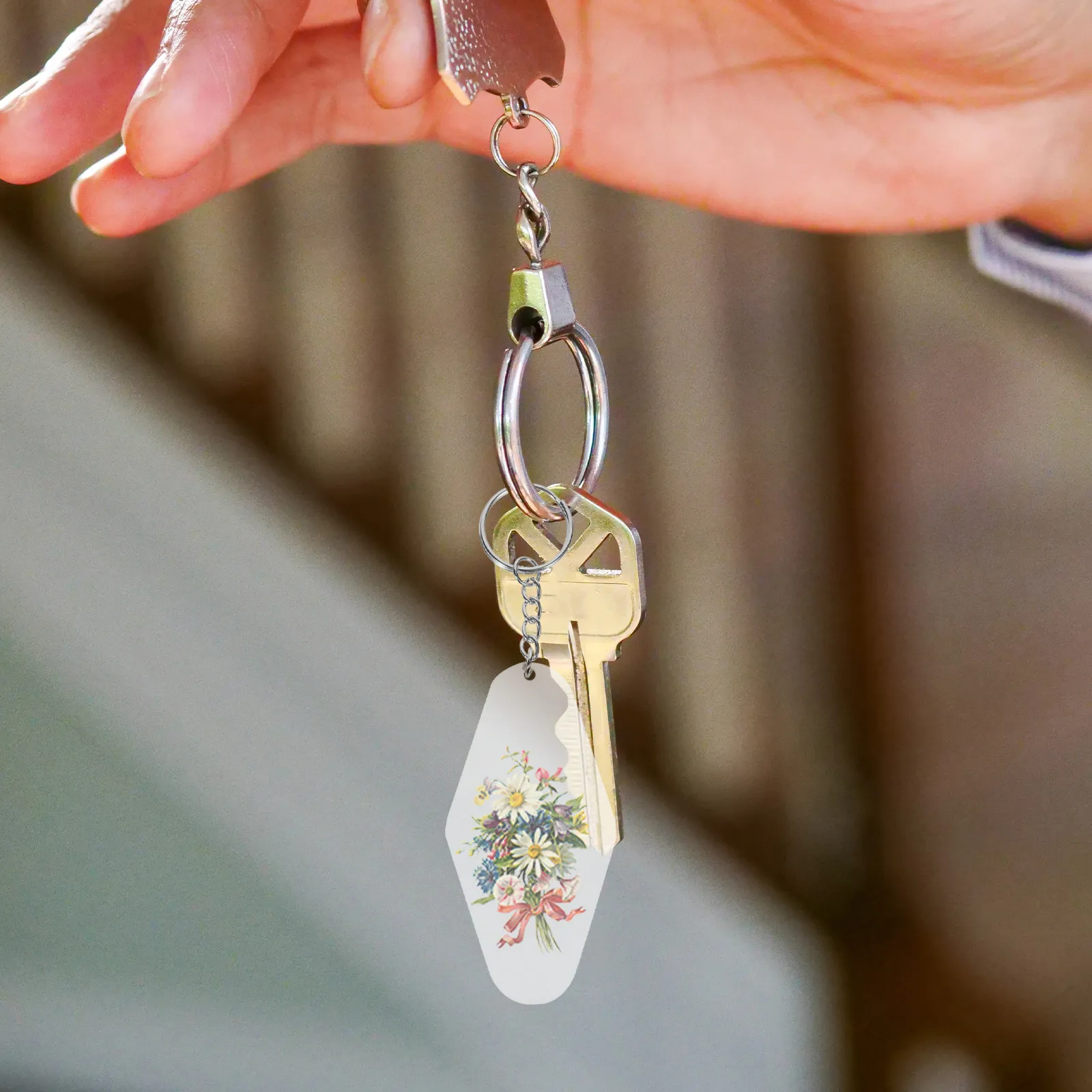 30セット-キータグ-アクリル製-丈夫で持ち運びやすい-キー分類ラベル-ホテル識別ラベル-昇華型キーアイドラベル