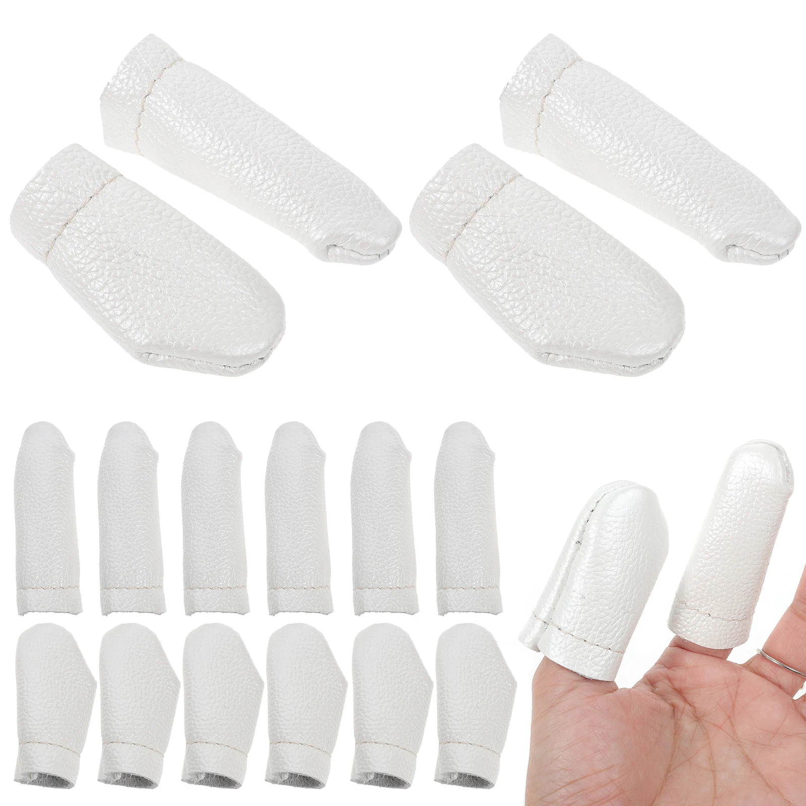 20個の指ガード 縫製やフェルト用 強力で柔軟な保護キャップ 編み物DIY工芸品に最適