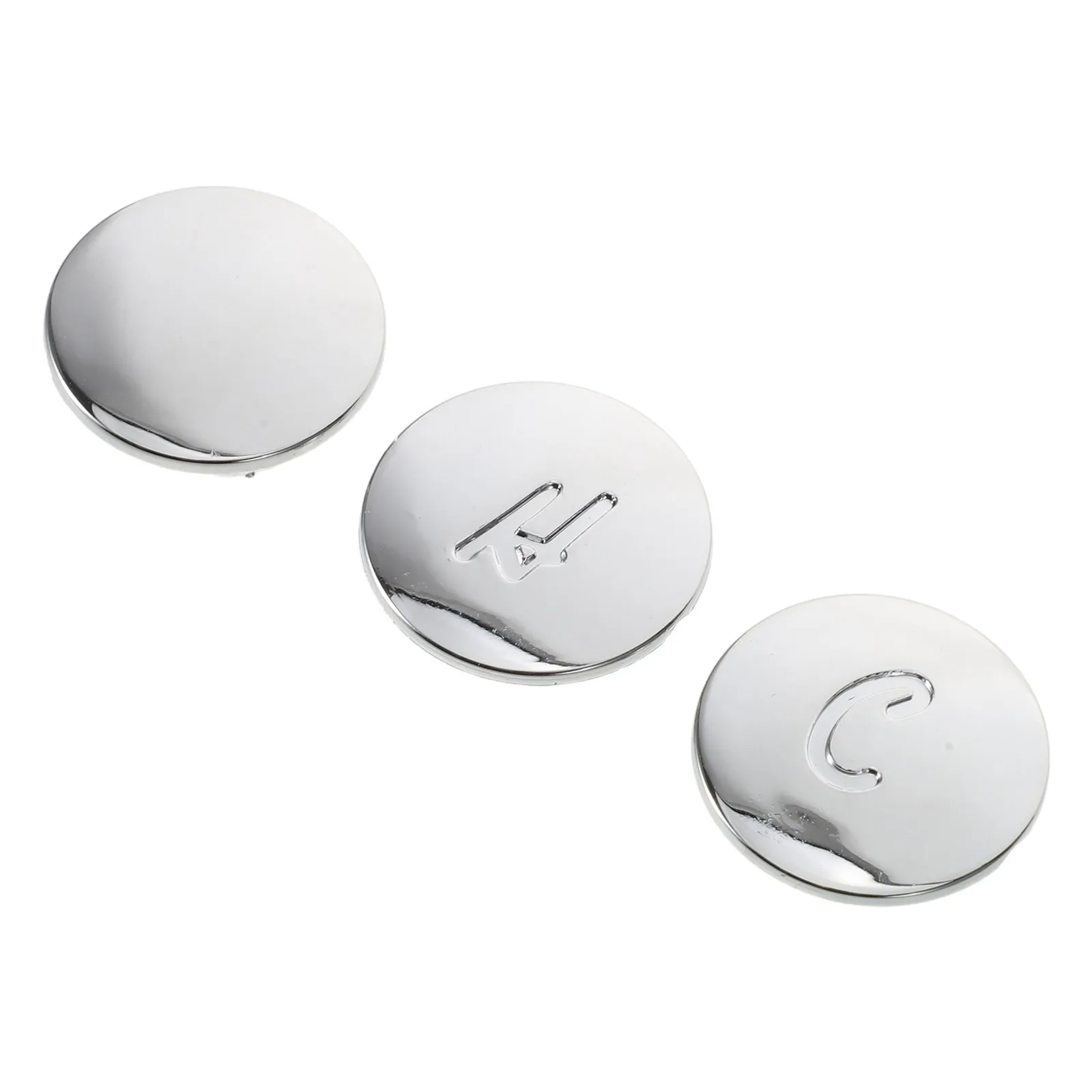 3Pcs Faucet Index Buttons Universal Plastic Hot Cold Water Knob Replacement Decorative Handle Cover for Bathroom Sink Shower