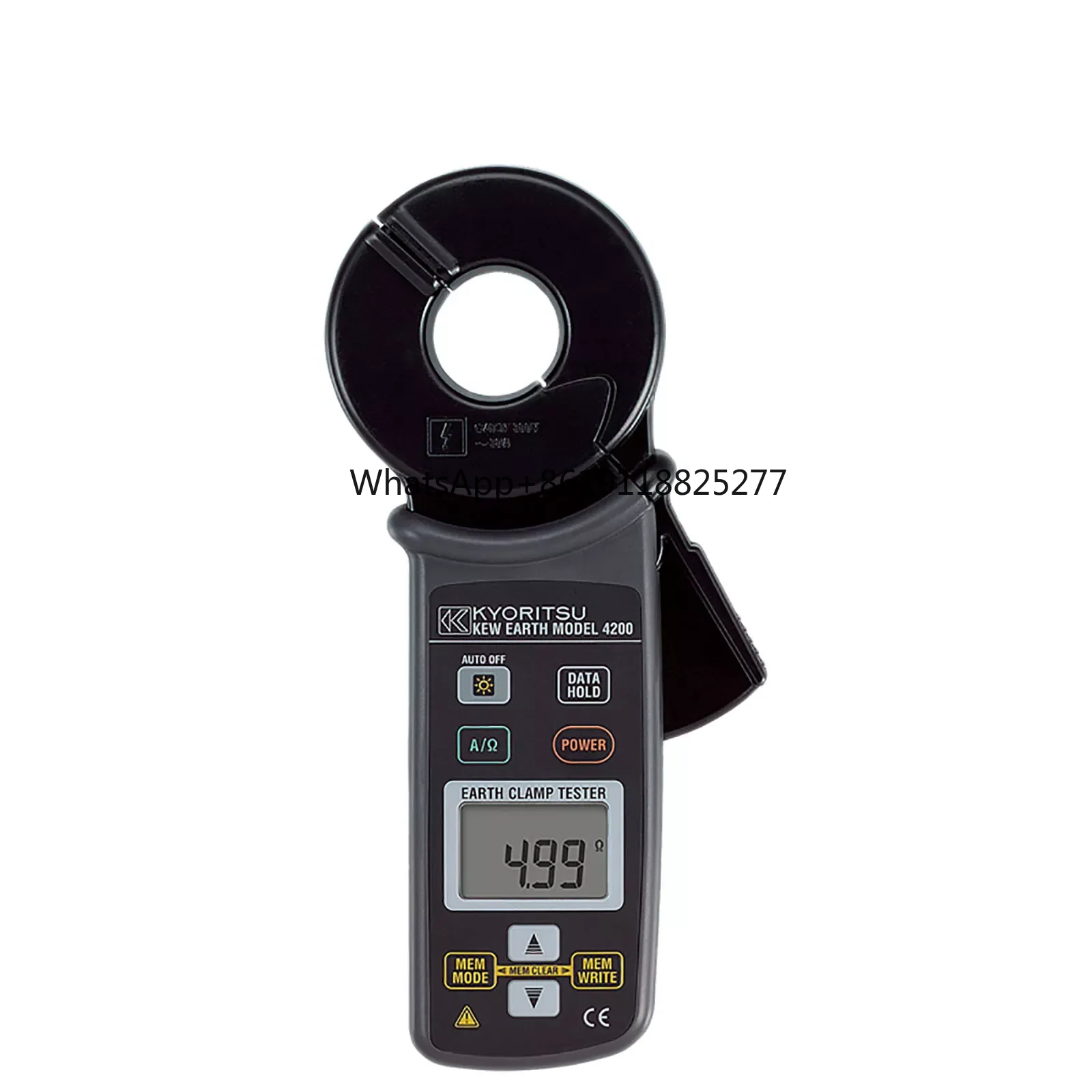 

KEW 4200 Earth Clamp Tester Resistance Meter 0.05 to 1500Ω True RMS Digital Portable Clamp Resistance Gauge Kyoritsu 4200