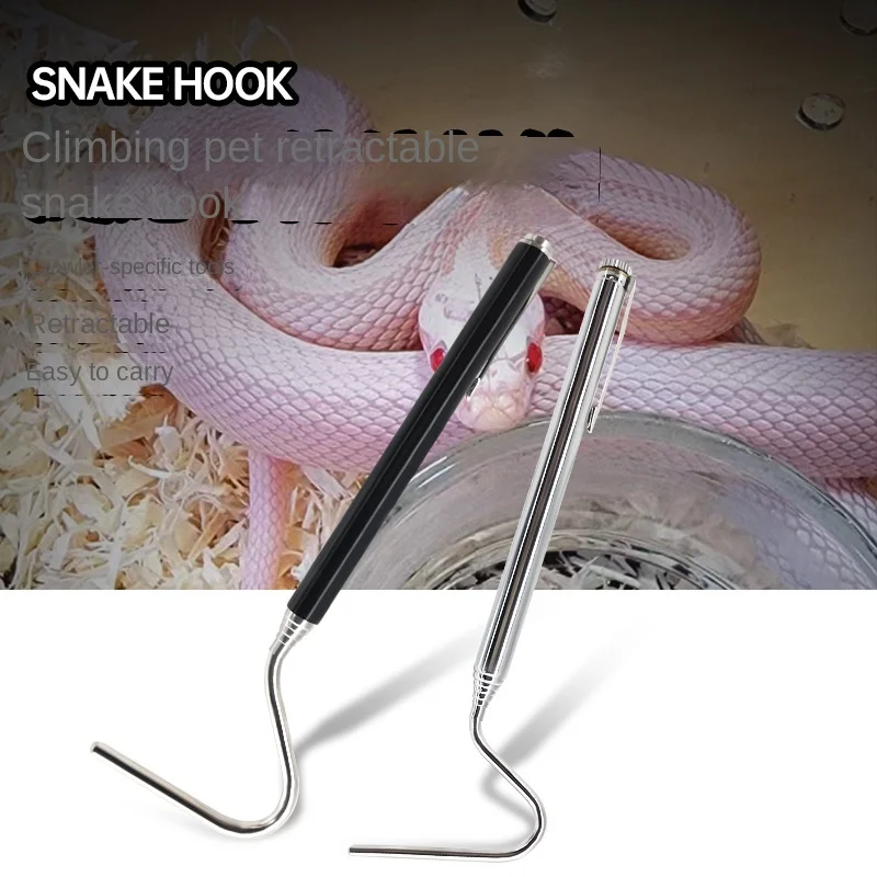 Foreign Trade, Reptile Supplies, Stainless Steel Snake Hook, Snake Catcher, Retractable and Extendable, Wholesale