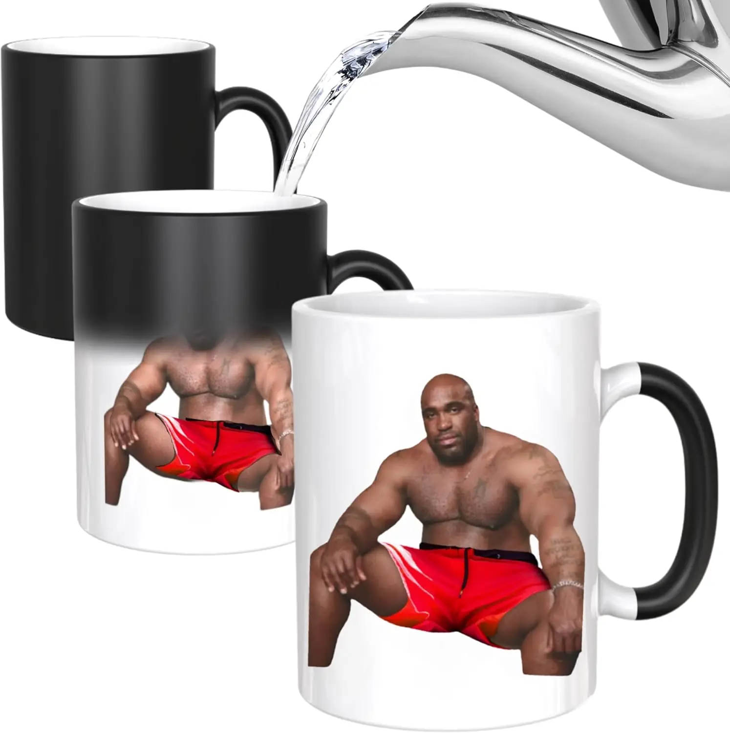Funny Christmas Day Gift For Girlfriend,Heat Changing Coffee Mug,Funny Gag Gifts for Women Men - Message Appears as it Heats