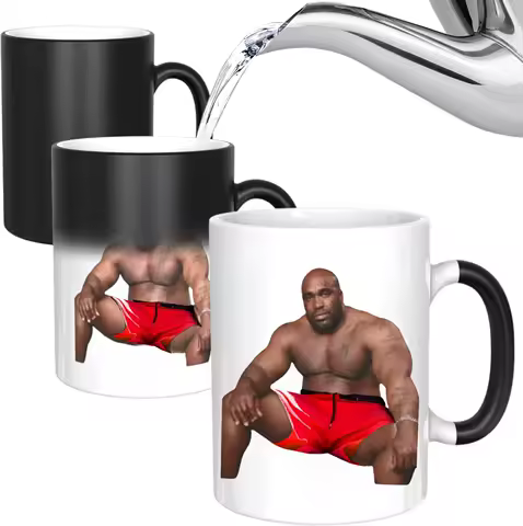 Funny Christmas Day Gift For Girlfriend,Heat Changing Coffee Mug,Funny Gag Gifts for Women Men - Message Appears as it Heats