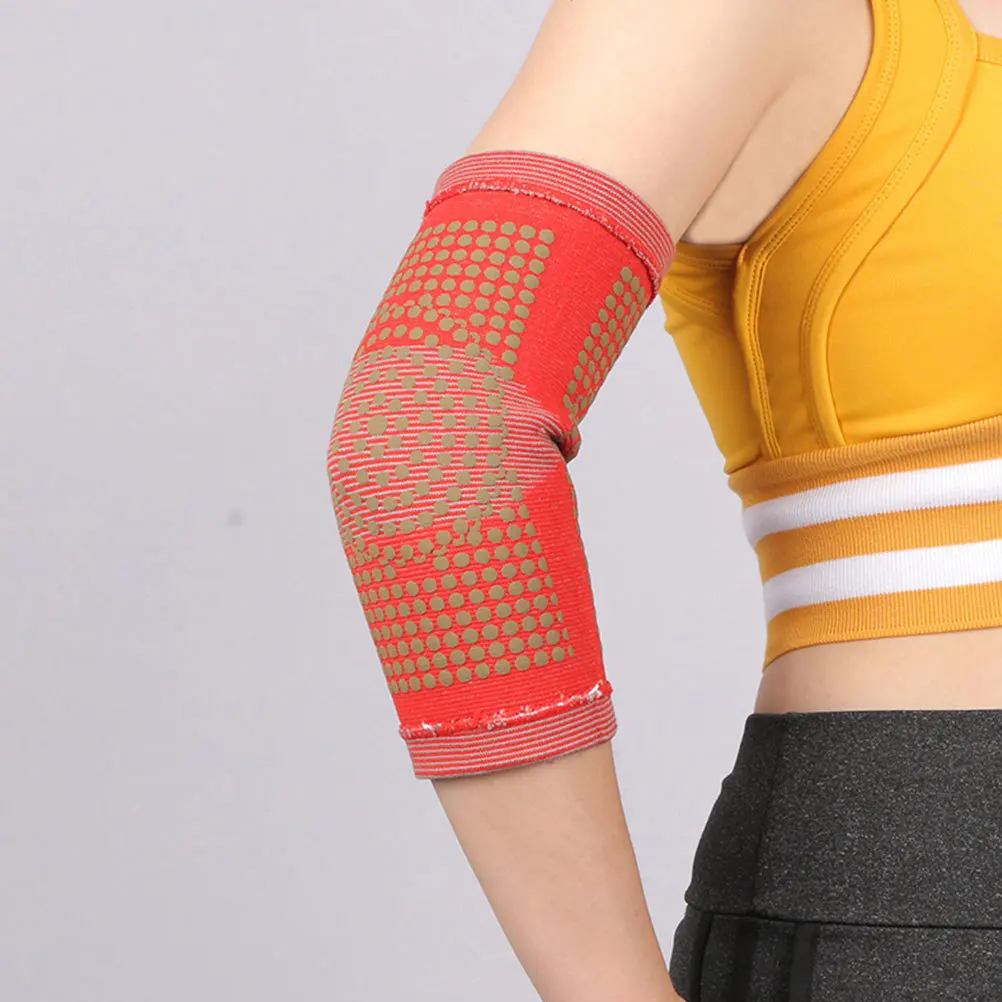 

2Pcs Sports Elbow Guards Breathable Comfortable Protective Sleeves Sweat Absorption Outdoor Arm Support for Basketball Cycling