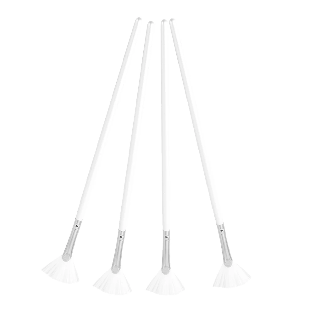 Ensemble de pinceaux pour le visage, 4 pièces, en forme d'éventail, doux sur la peau, Application uniforme, masques de boue en argile, outils de maquillage, brosse pour le visage pour la peinture