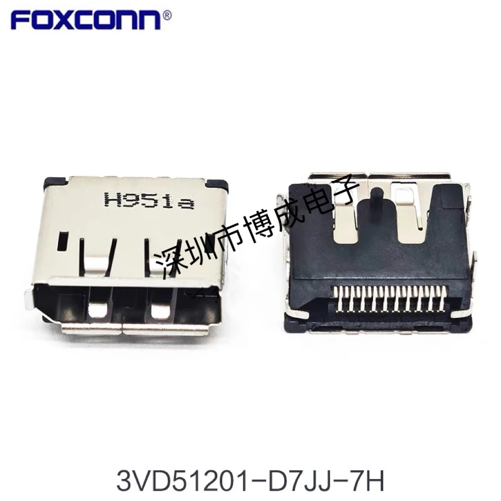 1 piece / Brand new Foxconn 3VD51201-D7JJ-7H Display DP high-definition interface socket Flanged female socket 20P