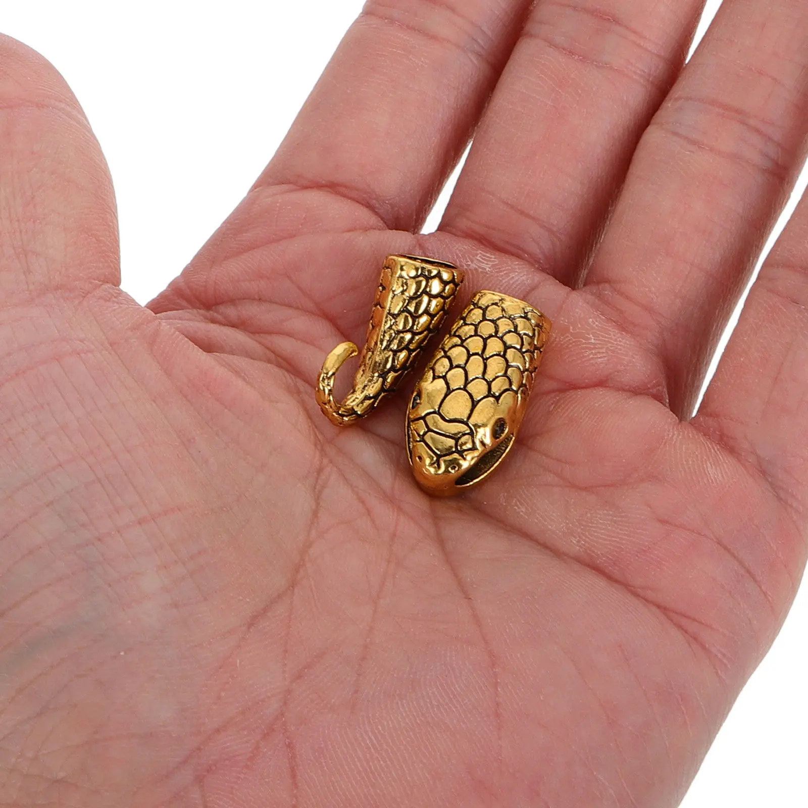 Conector de Joias Retro com Fecho de Cobra, 12 Peças, Acessórios para DIY, Colares e Pulseiras, Ganchos Extensor