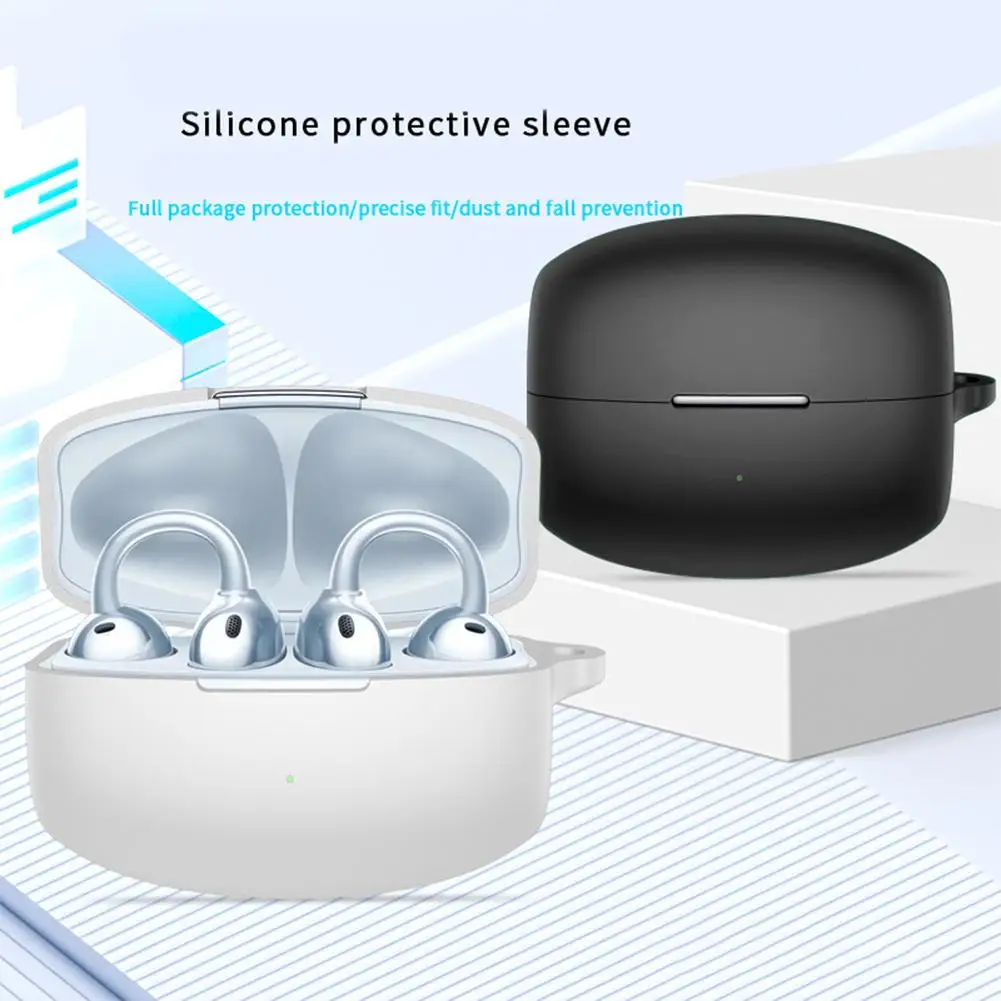 For OPPO Enco Clip Earphone Silicone Case Earbuds Waterproof Shockproof Soft Protective Headphone Cover Headset Skin