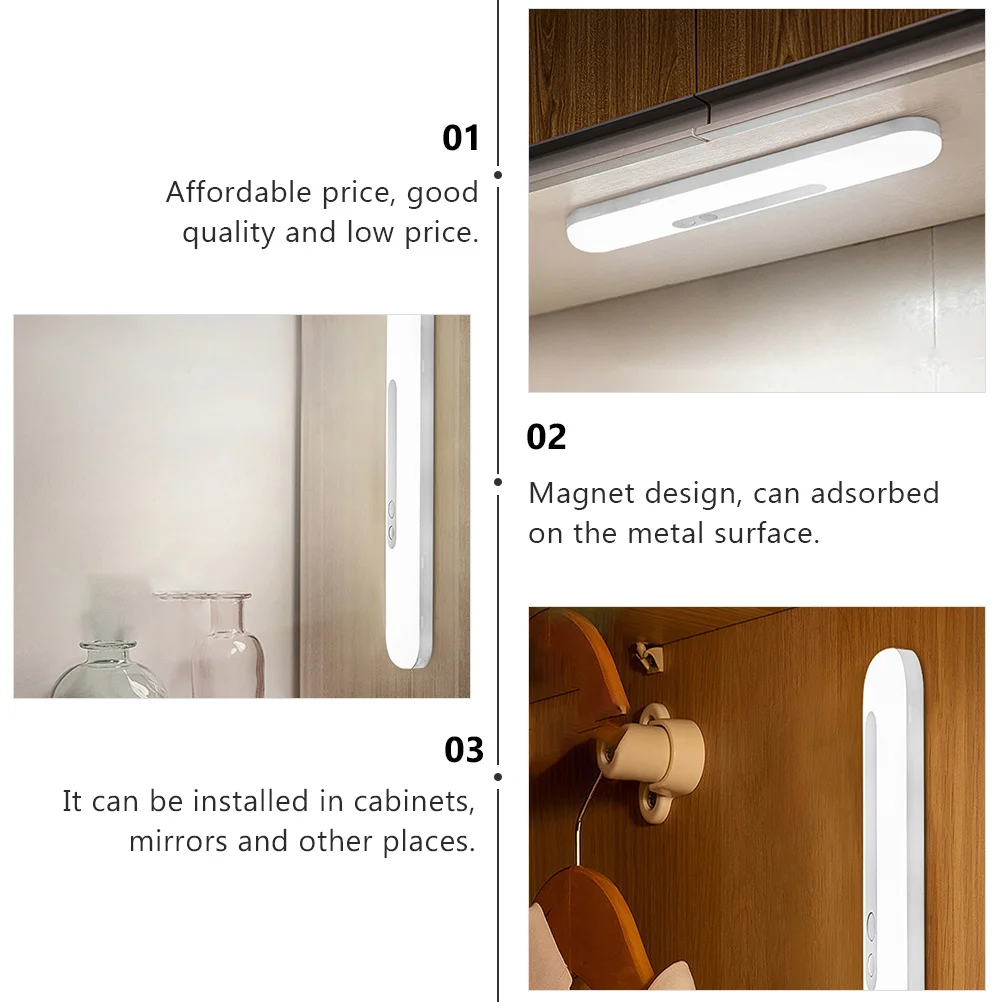 1 pièces corps humain Induction veilleuse aimant LED capteur intelligent chevet armoire lumière USB charge réglable luminosité oeil