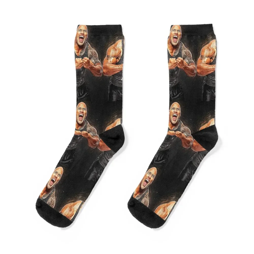 dwayne johnson Socks New year's retro Socks Ladies Men's