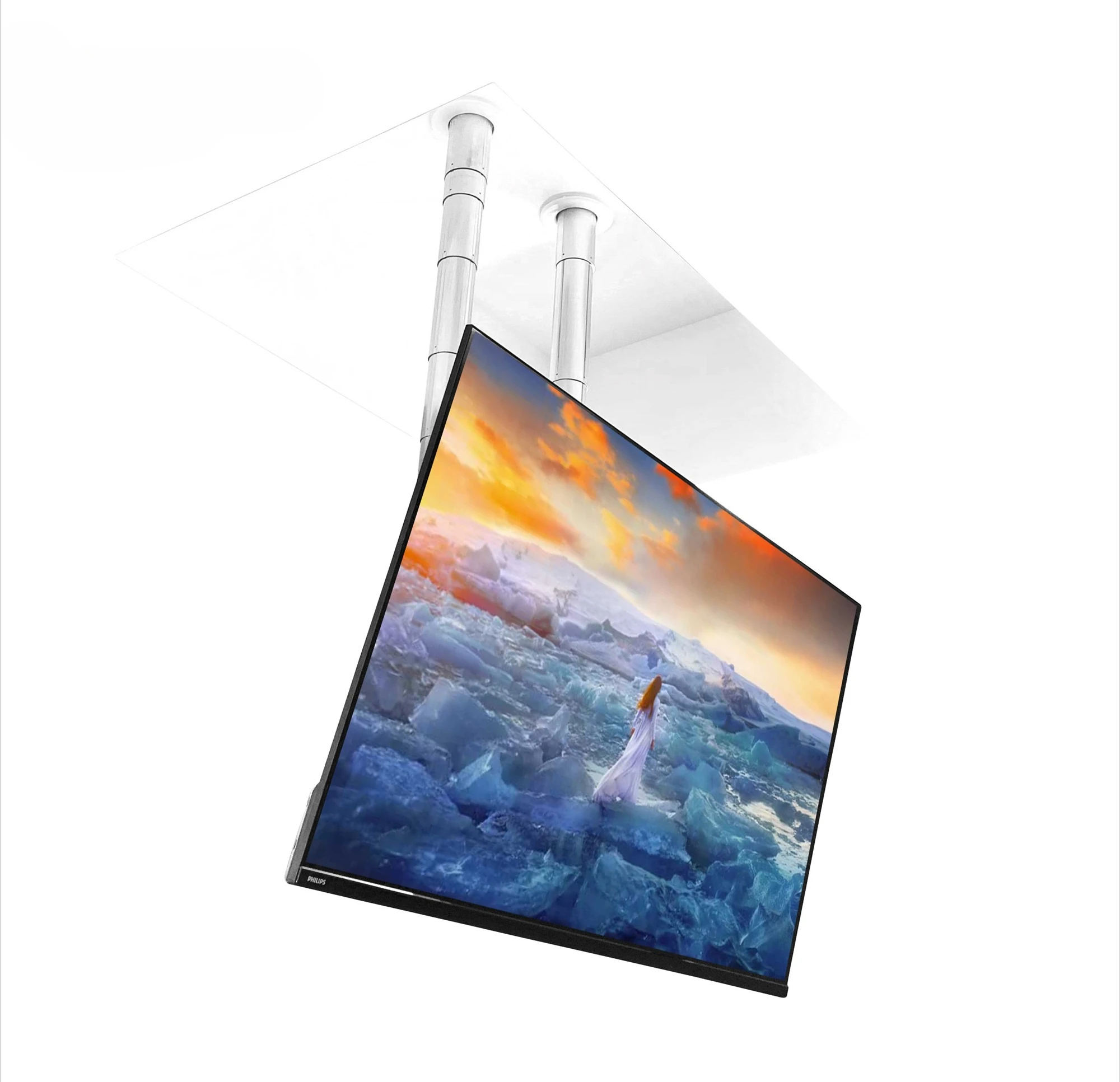 

Electric Height Adjustable Mount Retractable Flip Down Plasma