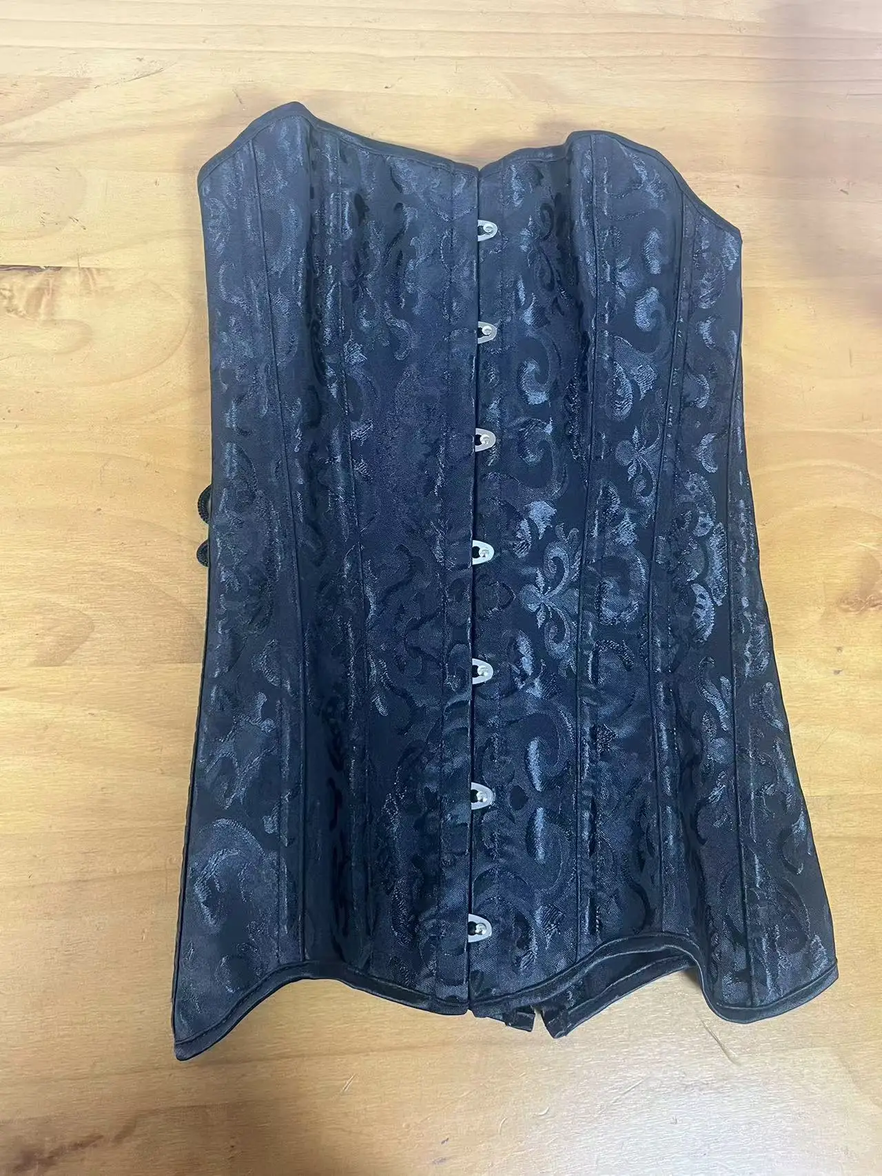 Long Torso Corsets and Bustiers for Women Top Sexy Satin Overbust Brocade Vintage Corselet Plus Size