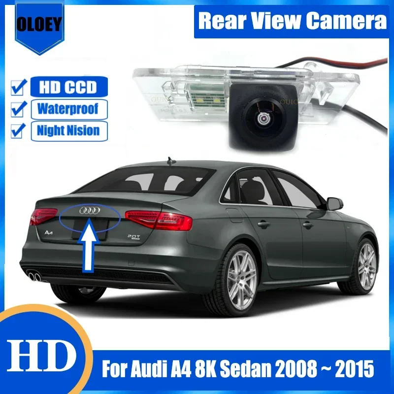 

HD fisheye rear camera For Audi A4 8K Sedan 2008 ~ 2015 Backup Parking Reversing Camera / license plate camera