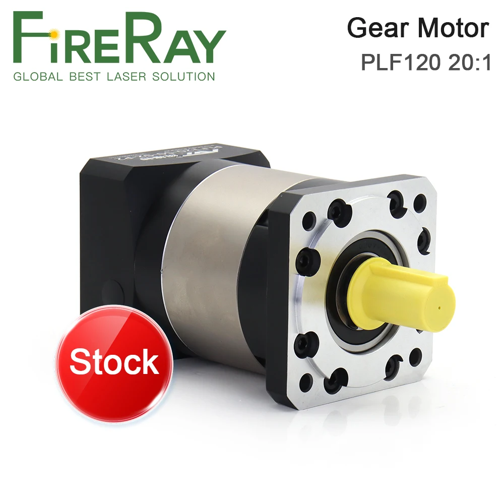 Stock Planetary Reducer PLF120 Gearbox Ratio 20:1 High Precision Gear Motor Match With 100 110 130 Servo Stepper Motor