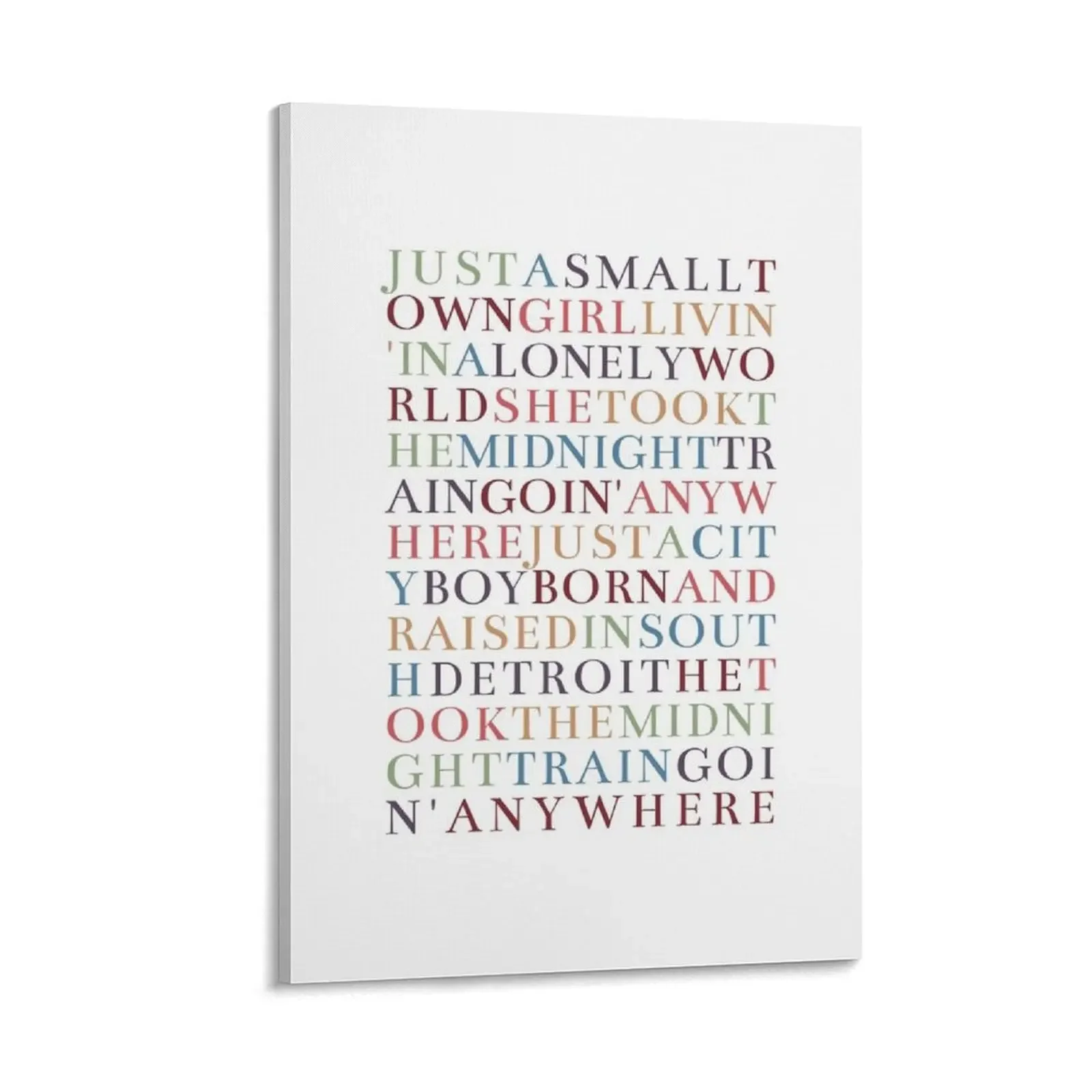 

Don't Stop Believin' lyrics Canvas Painting Wall paintings canvas wall art decorative wall canvases posters for room