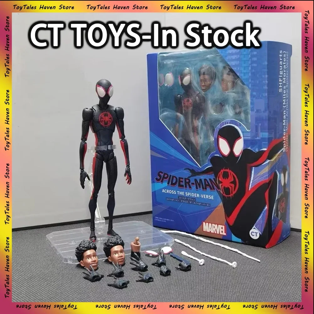 Miles Figurine Gwen Statue Spider-Man Movie Peripherals Action Figure Collectible Toy Model Marvel CT Spiderman Gk Figures Gift