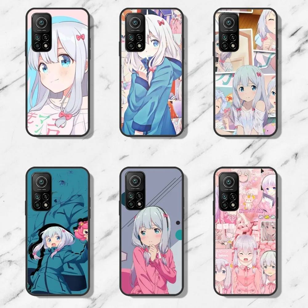 Bilibili I-Izumi S-Sagiri Phone Case For Xiaomi 12U 12pro Redmi 6 6A 7 7A K40pro Note8 Note9 Black Shell