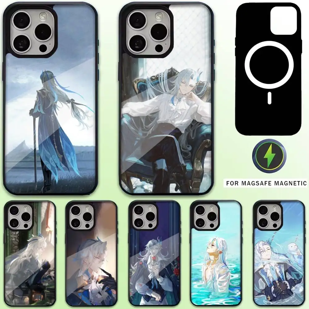 

Genshin Impact N-Neuvillette Phone Case For iPhone17,16,15,14,13,12,11 Plus,Pro Max Magnetic For Magsafe Wireless Charging
