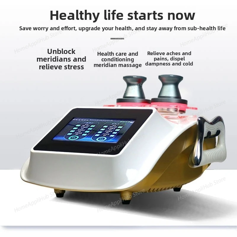 Multifunction Dredging Meridians Health Instrument Shoulder Neck Bio Relaxing Electric Massage Therapy Device With Heat