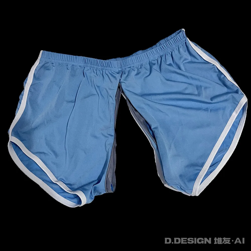 Summer Outdoor Invisible Zipper Open Crotch Yoga Shorts Fitness Gym Women Bottoms