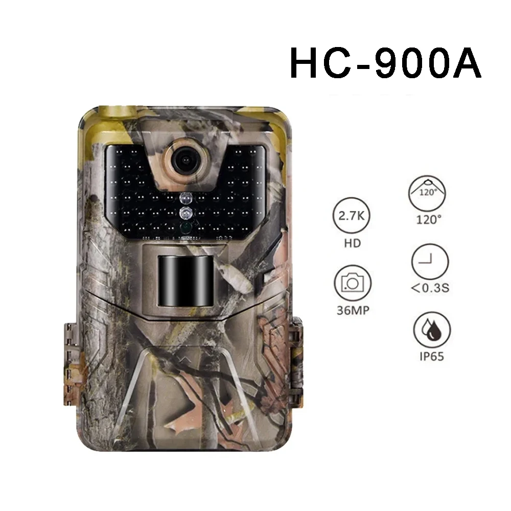 Suntekcam HC-900A Hunting Camera 36MP 2.7K Trail Cameras Night Vision Waterproof IP65 Wildlife Surveillance Camera Chasse Scouts