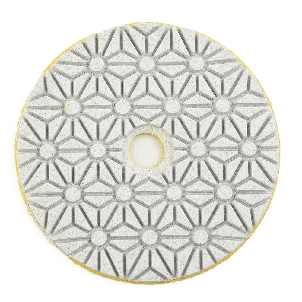 Grit Polishing Pad Diamond Granite Polishing Tool Resin Powder 100mm 1PC 3 Step Polishing Pads 4 Inch 4 Inch (100mm) 5mm