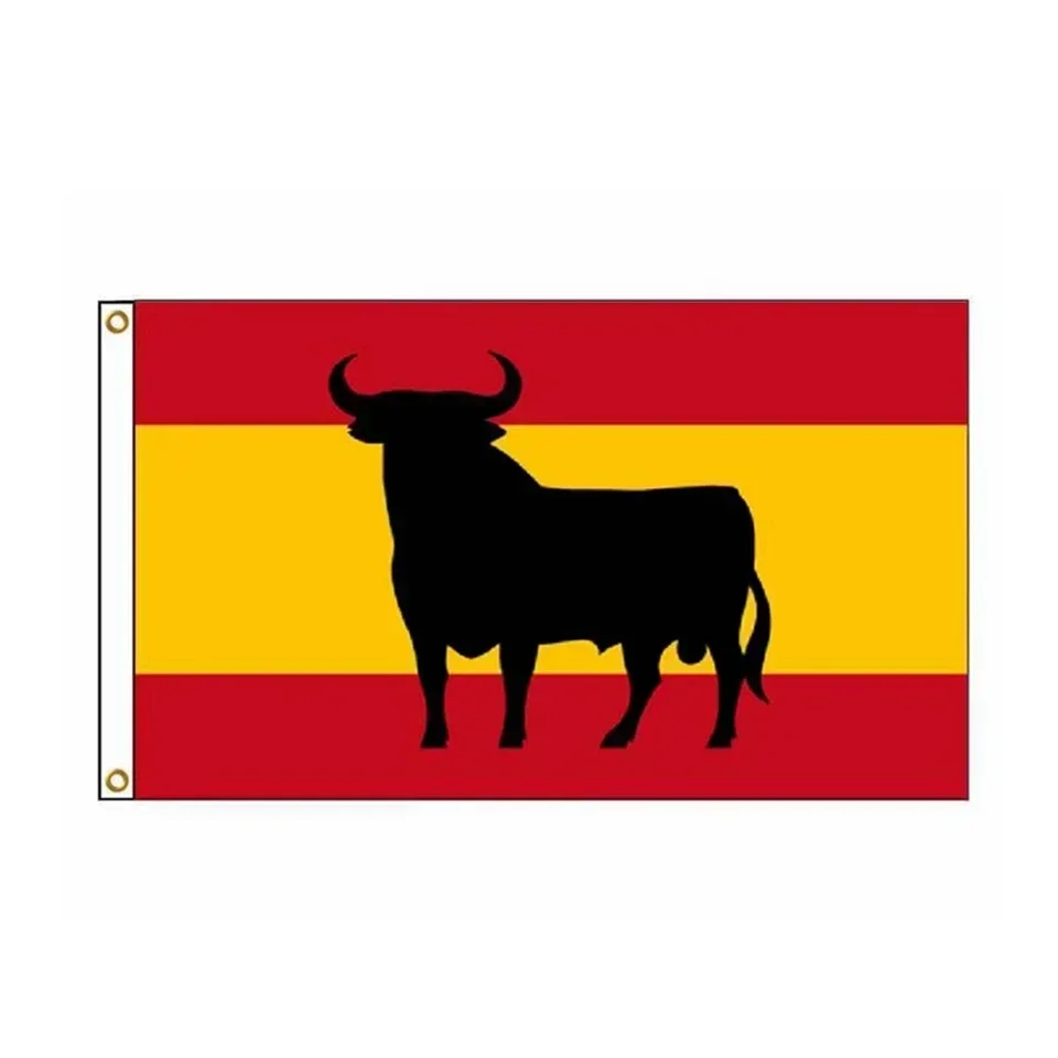 Spain Bull Flag Sport Party Festival Banner Decoration 90x150cm Polyester