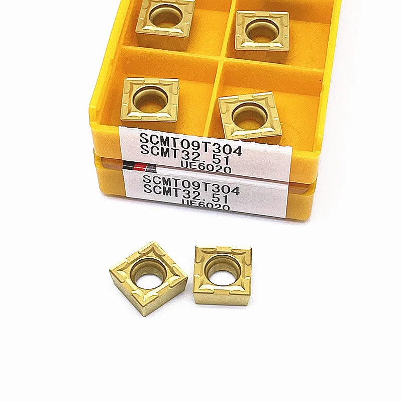 10PCS SCMT09T304 VP15TF UE6020 US735 CNC Lathe Cutter Cutting Carbide Inserts SCMT09T308 Turning Tools For Stainless Steel