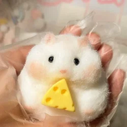 Taba Squishy Speelgoed Papperige Siliconen Mochi Speelgoed Fuzzy Schattige Hamster Handgemaakte Nieuwe Fidget Speelgoed Verlichting Stress Ontspannen Cadeau