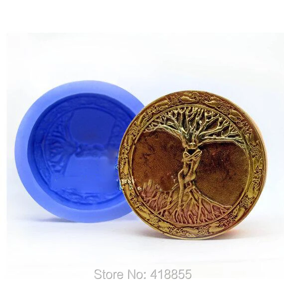 Mold Silicone Celtic Tree Of Life Soap Mold Soap Making Mould Silicone Forms Handmade Aroma Stone Romantic Wedding Lovers PRZY