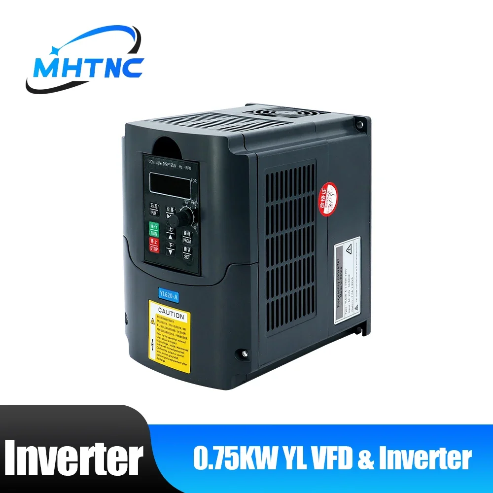 New 750W 0.75KW YL Inverter VFD YL620-A 400hz Input Single Phase Ouput 3 Phase 110v 220v for CNC Spindle Motor