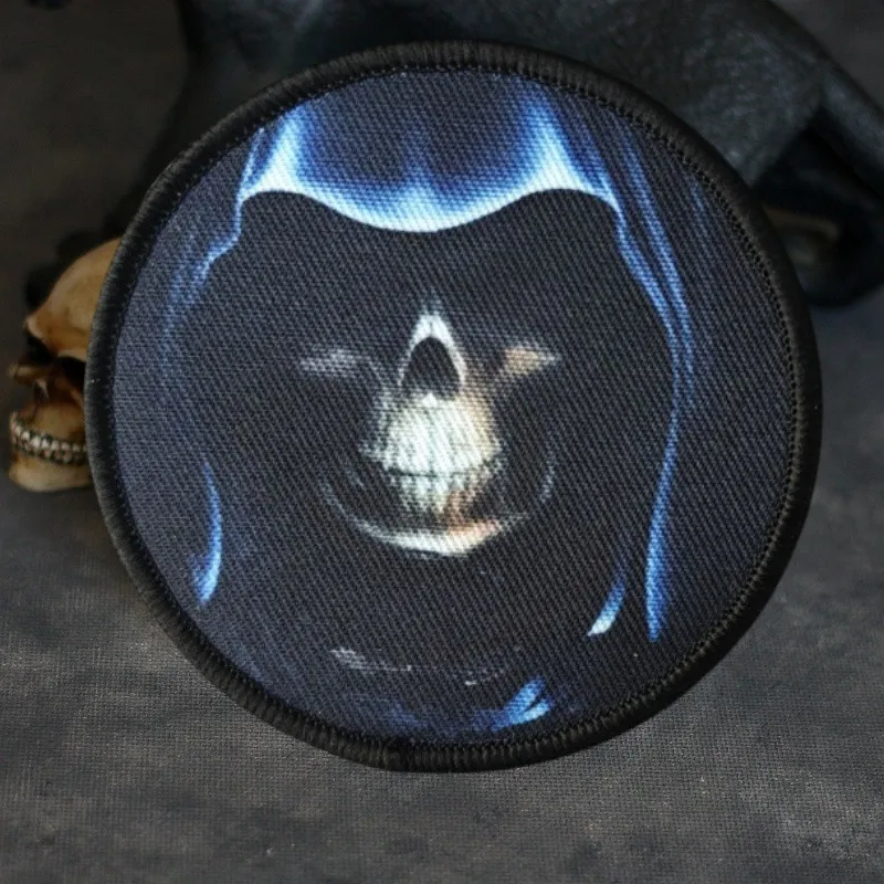 Taktische Skelett-Patches, militärische Moralabzeichen, Armbinden, für Rucksäcke, Kleidung, Hüte, taktische Ausrüstung, Haken und Schlaufen
